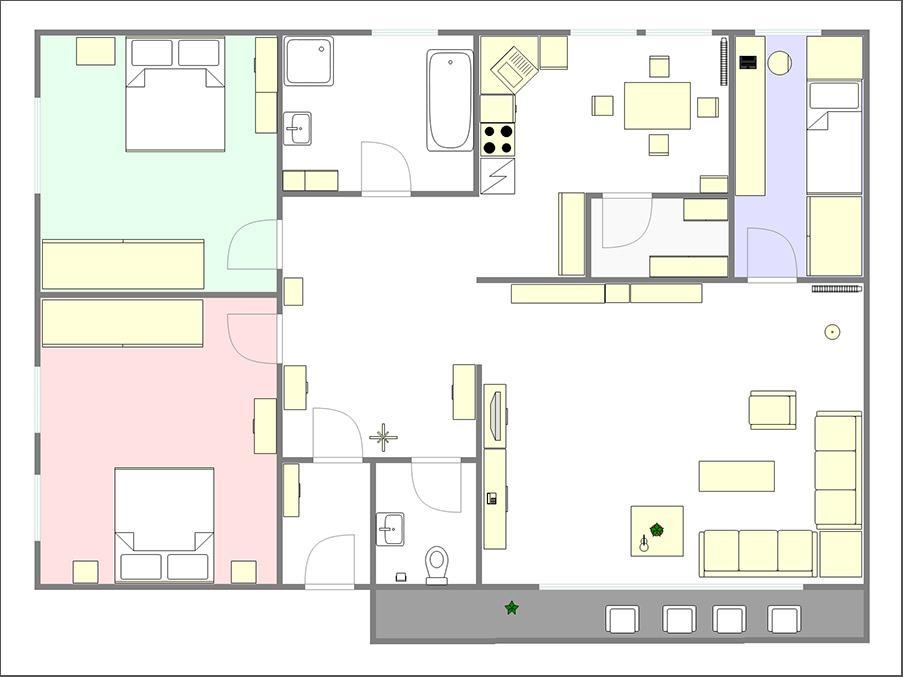 Apartment Mars 보베츠 객실 사진